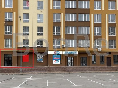 Фасадне,торгове приміщення 76 м.2.Вишневе.ЖК ПРОМЕНАДА Вишневое