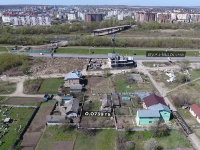 Земельна ділянка Церковна 27А під комерцію 7.4 сотих Ивано-Франковск