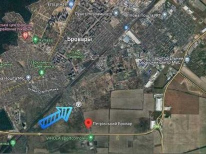 Бровари.Земля 6 до 33 сот.під Житлову забудову або Багатоповерхів.БЕЗ%