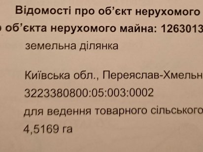 Продам земельну ділянку