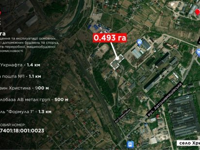 Ділянка під виробництво чи комерцію, Хриплинський промвузол Івано-Франківськ