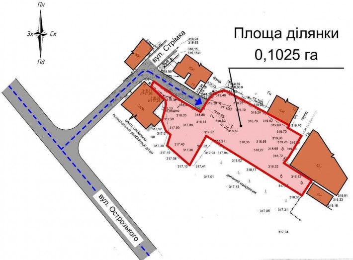 Продаж земельної ділянки під будівництво 0,1025 ГА у центрі Тернополя - фото 1