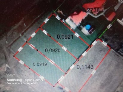 Продається земельні ділянки вул. Спортивна (Оноківці) м. Ужгород