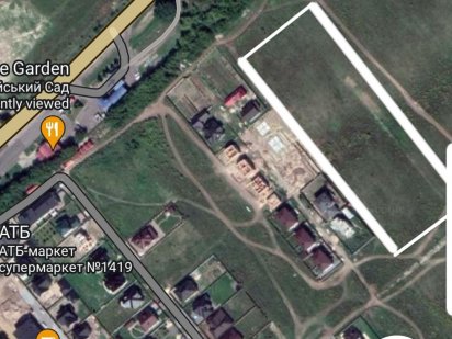 Продам ділянку під житлову забудову. За Райським садом. 13сот Ровно