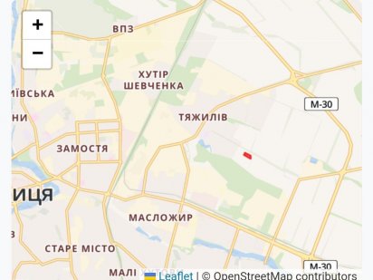 Продаж земельної ділянки ,р-н Тяжилів біля Костелу