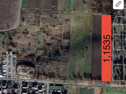 БЕЗ КОМІСІЇ .Продам земельну ділянку по вул.Енергетиків.