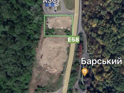 Ділянка для комерції при трасі міжнародного значення Ужгород