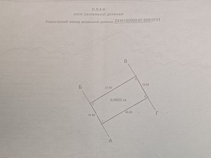 Продам Земельну ділянку