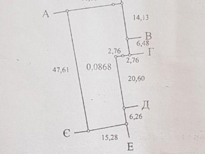 Участок с гос актом "Под строительство дома" Черноморка (026-109) Одеса