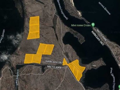 Участок у воды 6Га, берег реки Днепр, Десенка, выход к воде Київ