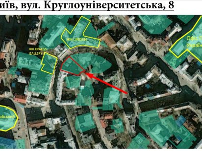 Ділянка під ЖК центр Києва, вул. Круглоуніверситетська Киев