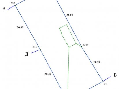 Земельна ділянка на дві сторони для будівництва будинку,дуплексу