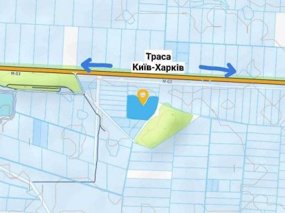 Участок ділянка на трасі Київ-Харків (Іванків) Бориспільський 5 га ОСГ Бориспіль