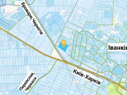 Землі промисл. Київ-Харків, Іванків, Бориспіль, фасад від 1 до 19 га Бориспіль