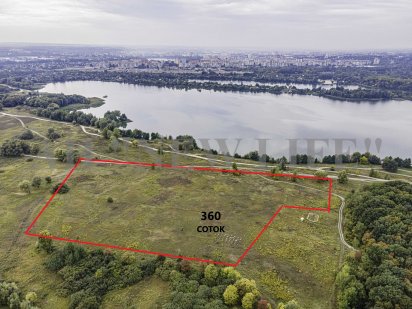 Участок 360 соток на берегу Голубого озера Суми