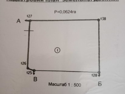 Продам дачну ділянку 6,24 соток (район кафе Очаг)