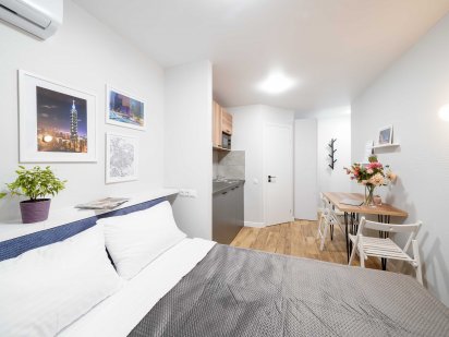 #K743 Подобова оренда квартира-студія, м.Печерська, м. Палац "Україна" Киев