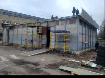 Склад ангар мобільний утеплённый 230м.кв.розборной павільйон. Бровари