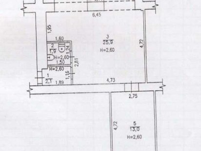 60 м2, фасад, ул. Соборности Полтава