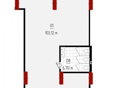 Комерційне приміщення в центрі.1-й поверх.1100$ за м2 Івано-Франківськ