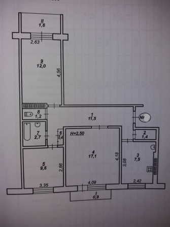 3-х комн. квартира Даманский, улучшенной планировки, 3-й этаж - фото 1