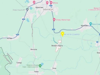 Ділянка 12 Га під Індустріальний парк Берегове