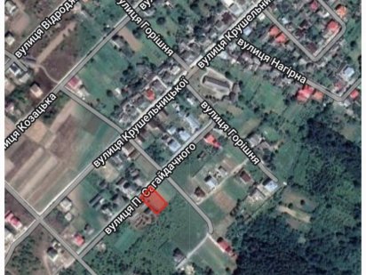 Земельна ділянка під забудову 10 сотих Борщів