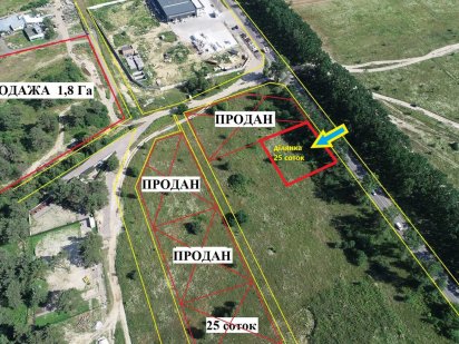 Боярка - Білогородка Продам фасадну ділянку 25 соток Промзона