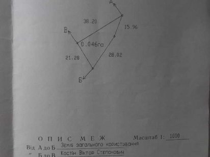 Продам земельну ділянку