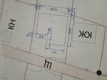 Участок с фундаментом