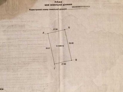 Продам земельну ділянку в р-ні"Лісгоспа"