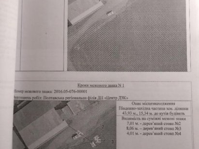 Земельна ділянка під будівництво гаража Миргород