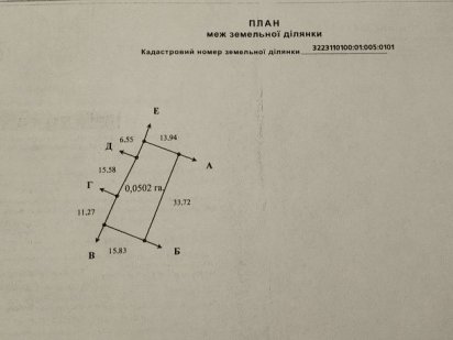 Продам участок 16 соток Обухів