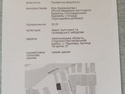 Продам земельну ділянку 25 сотих