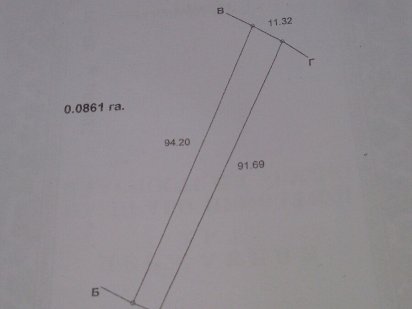 Земельна ділянка площею 0,0861 га Фастов
