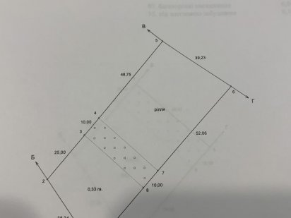 Участок земли 33 сотки Кривуши(Кременчуг) Кременчук