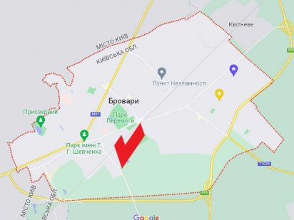 Продаж ділянки 2,5 га під забудову, м. Бровари 3,5 тис. за сотку Бровари