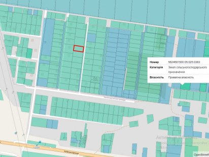 Газовик 11,5 сотих в центрі масиву Рівне