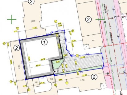 Власник. Ділянка під офіси з місобудівними.