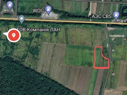 Ділянка 1.14 га об'їзна Винники, Пізберізці Львів