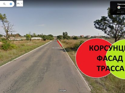 районФасад на трассу. Красноселка, поселок Котовского Одеса