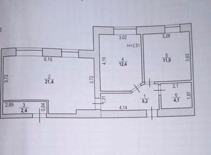 Продається 2-х кімнатна квартира у м. Новодністровськ - фото 1