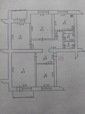 Продається 4-х кімнатна квартира в центрі міста(біля ринку)ТЕРМІНОВО!! - фото 1