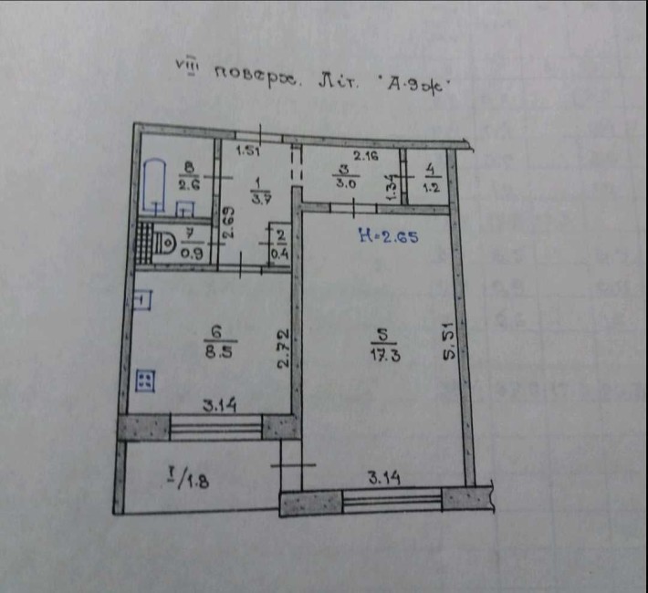 Квартира 1- к, 3-й Східний, вул. Чорновола В'ячеслава 55( Гутовського) - фото 1