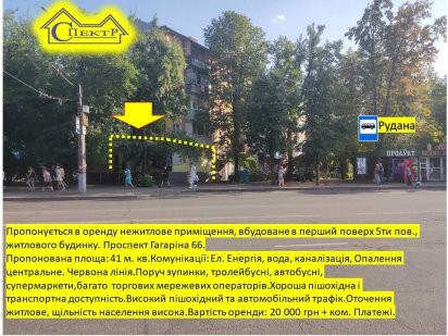 41кв.м. зупинка Рудана Кривой Рог