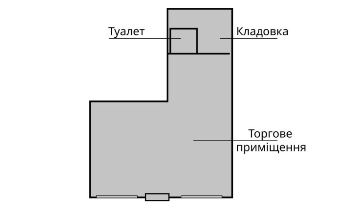 Оренда магазин Жемчужина (Л. Толстого 31) Комерційне приміщення - фото 1