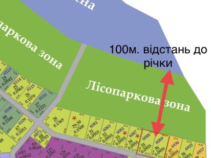 Земельна ділянка КМ «Сіневір» перша лінія Вышгород