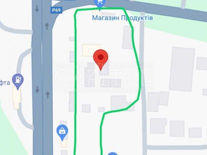 Продаж земельної ділянки фасад Вишгород траса на Межигір'я Петрівці