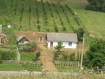 Продається будиночок з 1 га землі та молодим фундуковим садом!