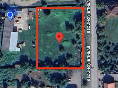 Продається ділянка під комерційне будівницто в м. Мукачево вул. Крилов Мукачеве